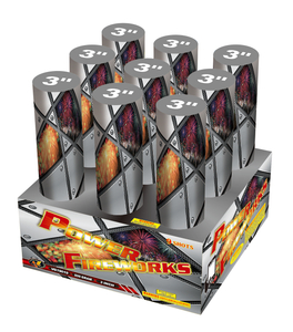 VG19019 Power Fireworks 3 дюйма 9 выстрелов торт